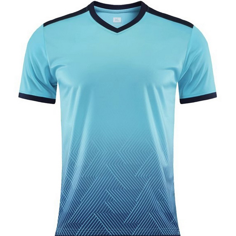 Teal Wave V-Neck Shirt Training Unisex Third Jersey