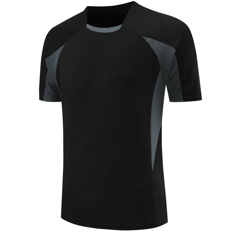 Black/Gray Blank Shirt Jogging Men's Fourth Jersey