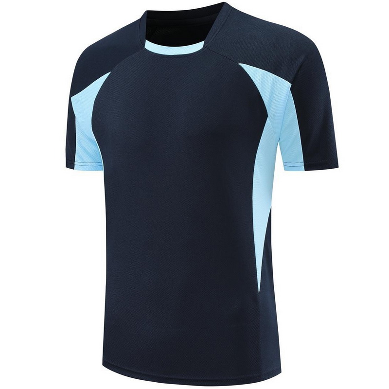 Black/Blue Blank Shirt Training Unisex Home Jersey